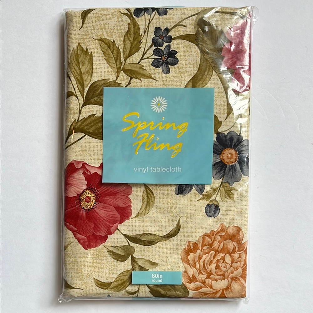 ELRENE HOME FASHIONS Floral Vinyl Tablecloth